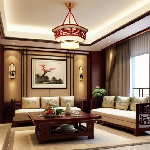 中式客厅餐厅装修 中式客厅挂什么画好,中式客厅装修注意细节？-第1张图片